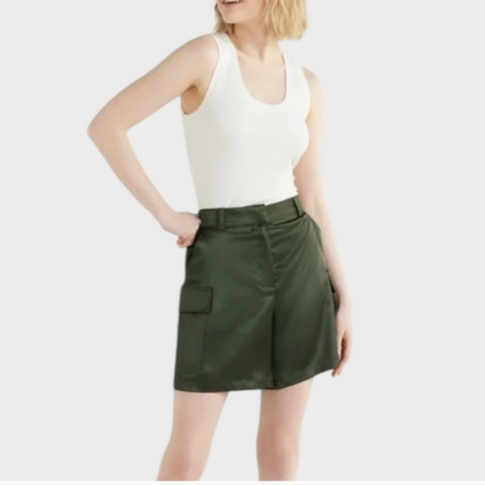 Women's Scoops Green Cargo Shorts